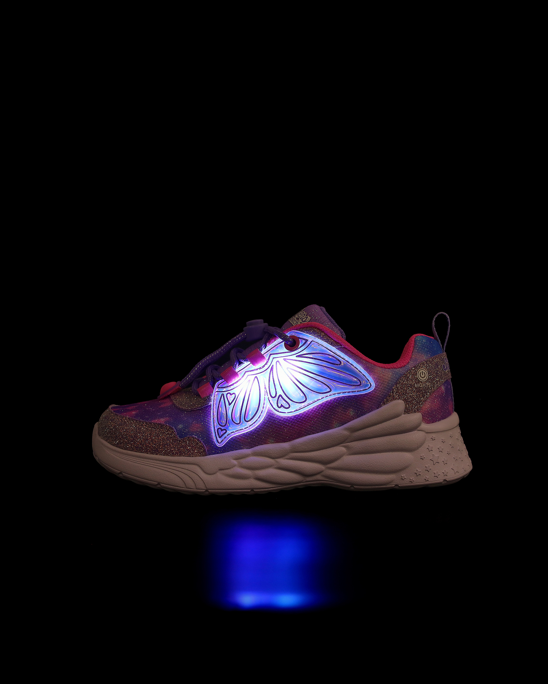 Skechers Dream Racer Wing Brites Büyük Kız Çocuk Mor Işıklı Spor